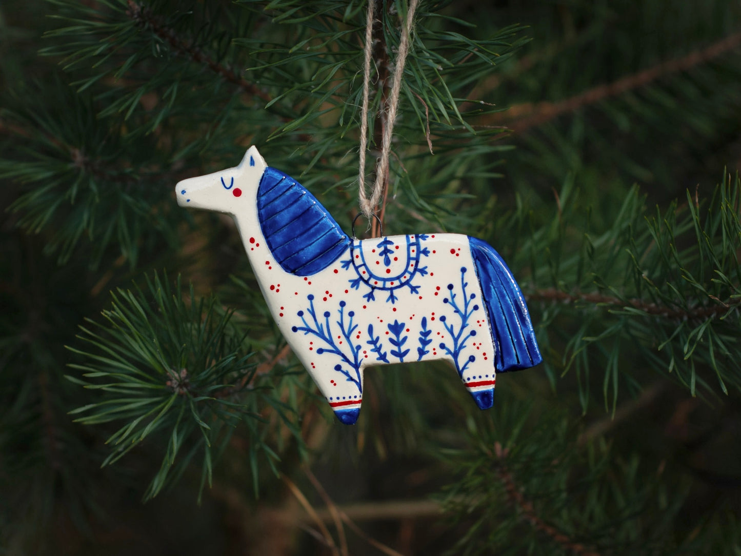 Folk Horse - Hanging Ornament