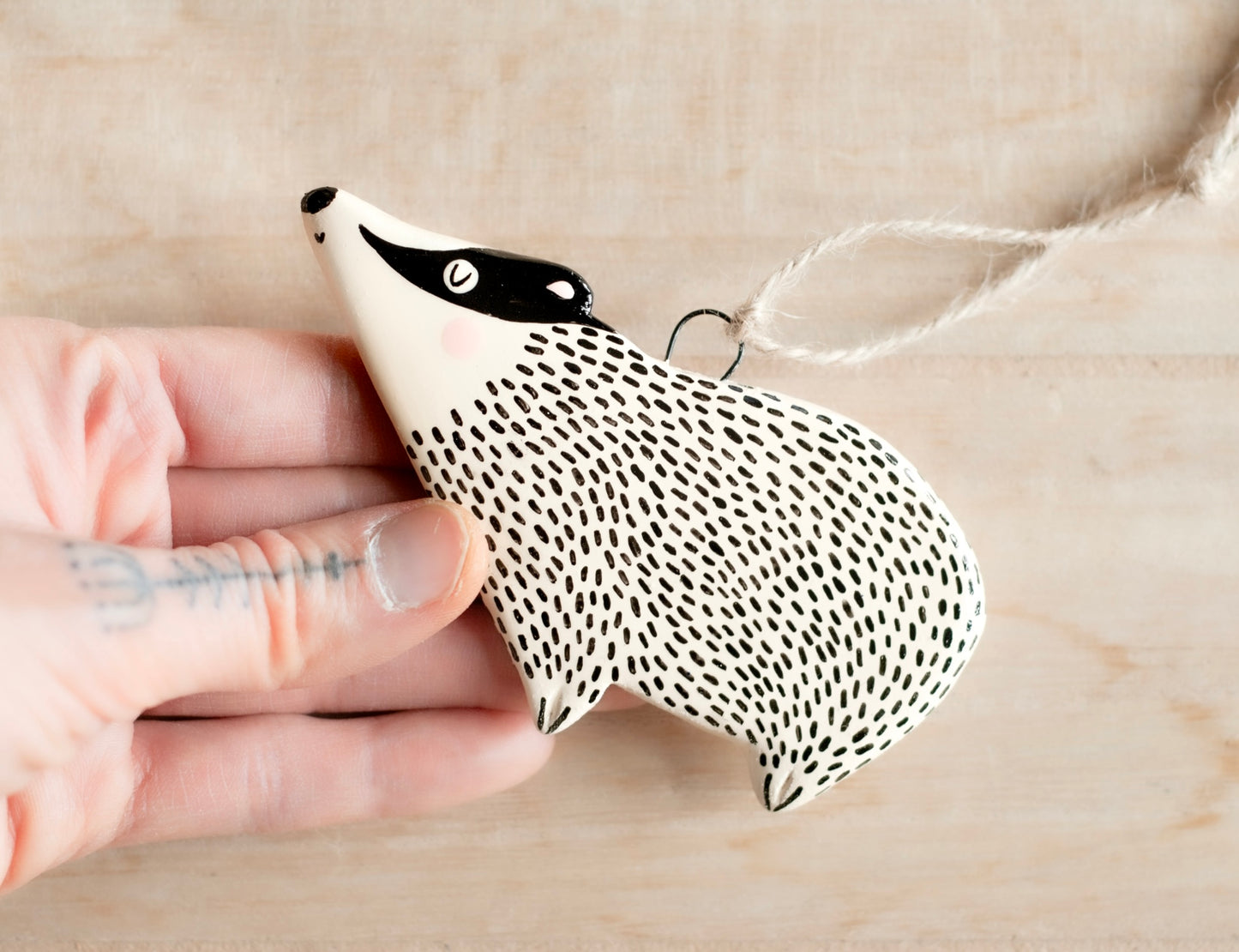 Badger - Hanging Ornament
