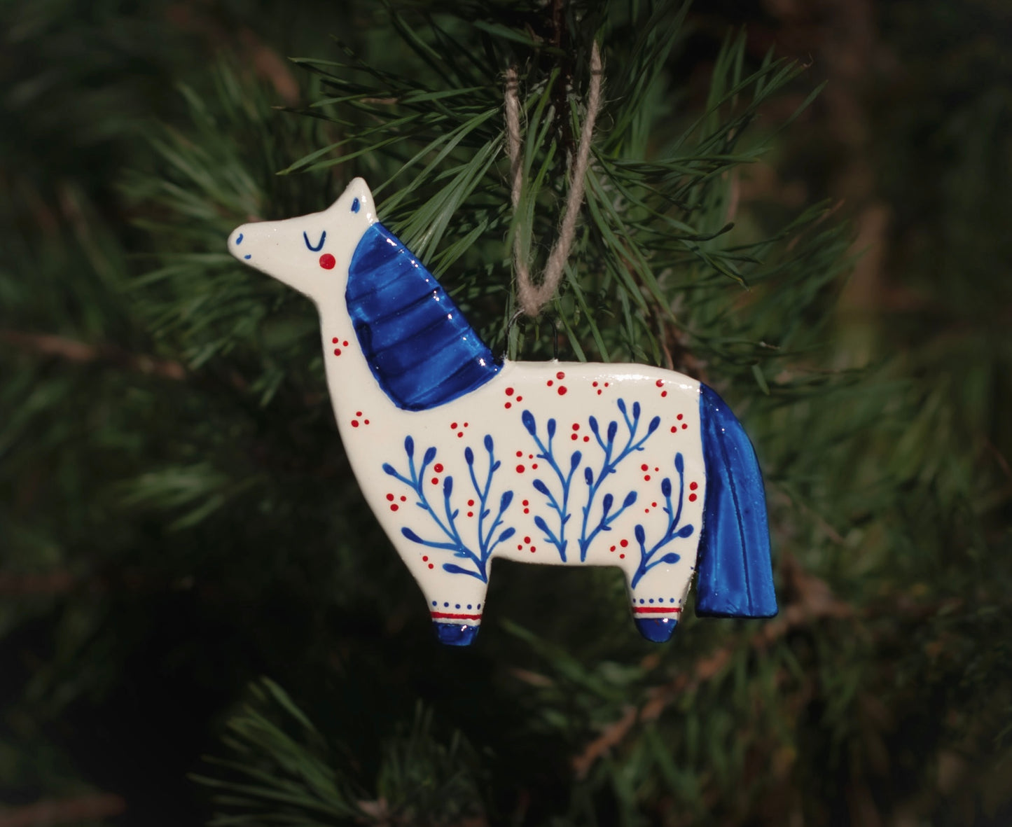Folk Horse - Hanging Ornament