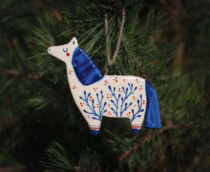 Folk Horse - Hanging Ornament