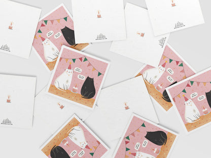 Birthday Cat Card
