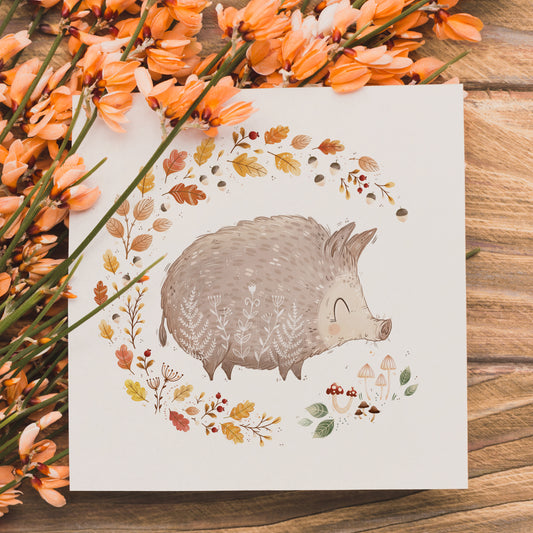 Dzik - Kartka Okolicznościowa 