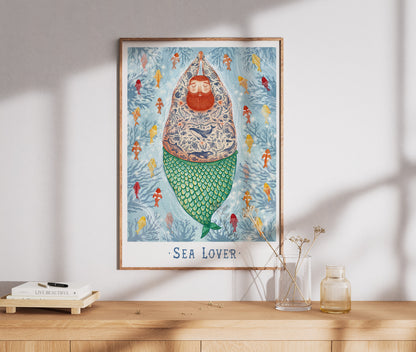 Plakat Pan Syren - Sea Lover
