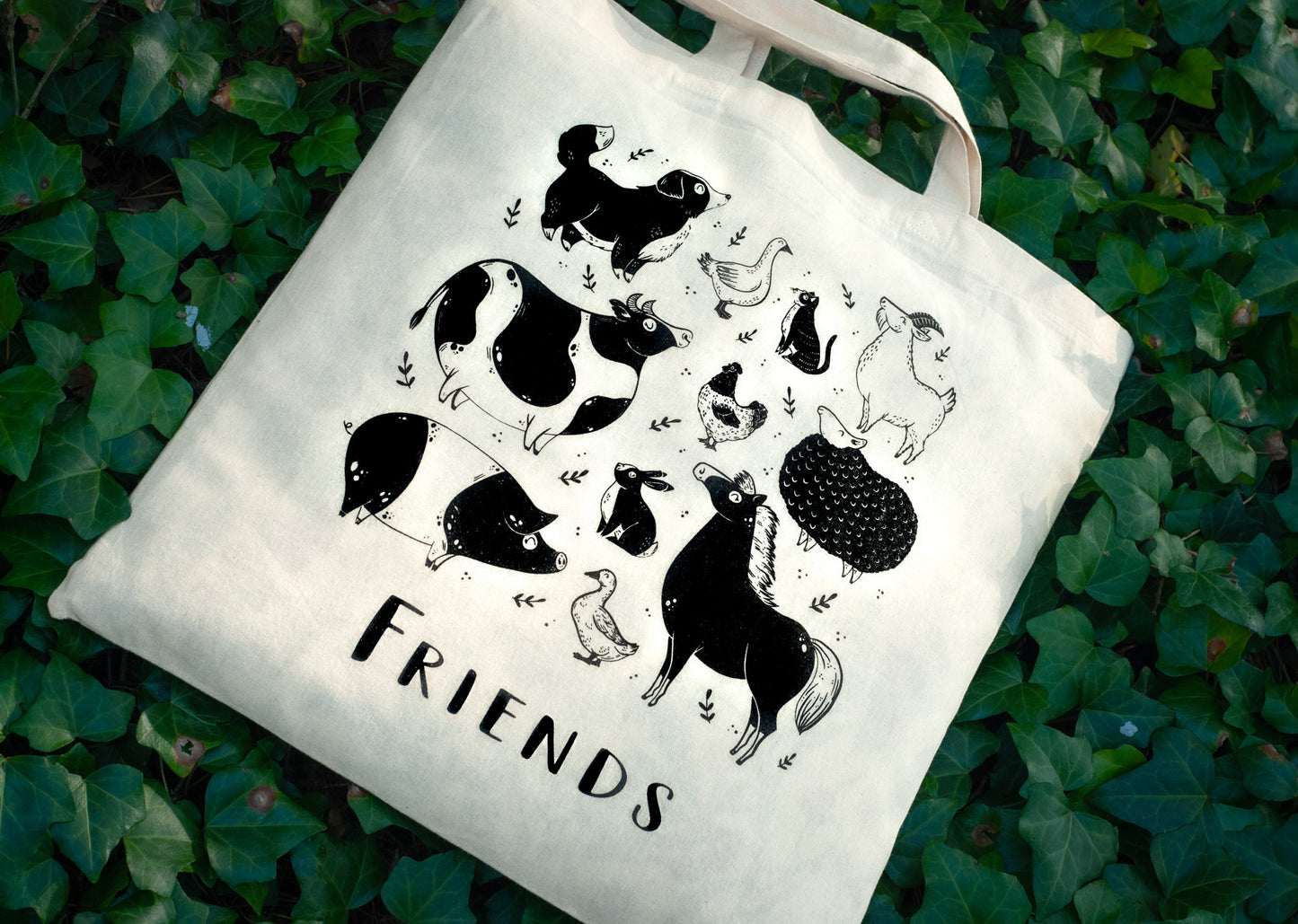 Friends / Food - Vegan Tote Bag