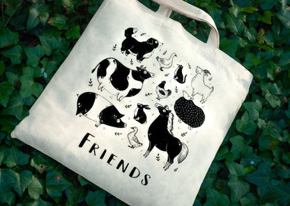 Friends / Food - Vegan Tote Bag