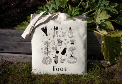 Friends / Food - Vegan Tote Bag