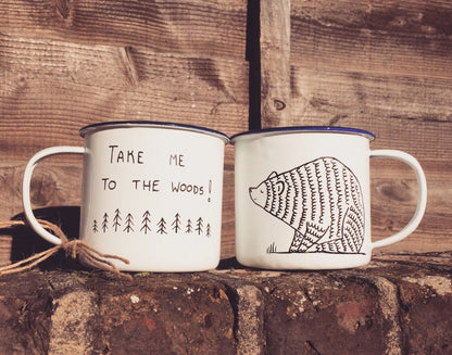 Enamel Bear Mug