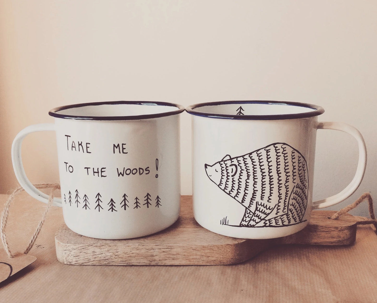 Enamel Bear Mug