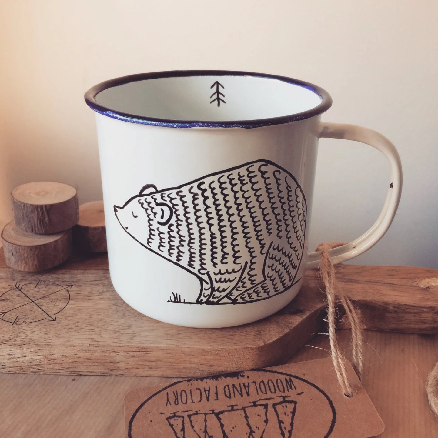 Enamel Bear Mug