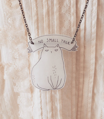 Wisiorek Kot - No Small Talk