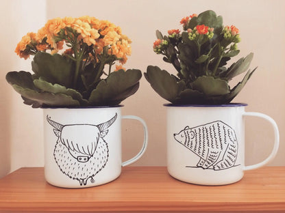 Enamel Bear Mug
