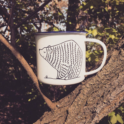 Enamel Bear Mug