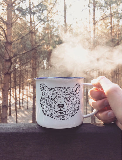 Bear - Enamel Mug