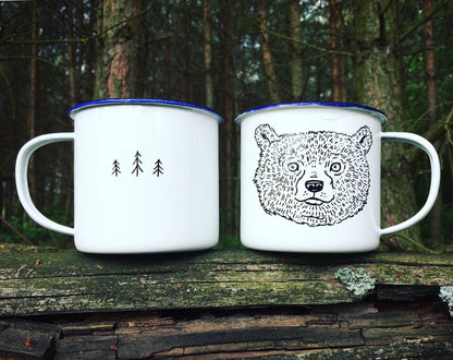 Bear - Enamel Mug