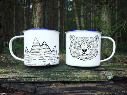 Bear - Enamel Mug
