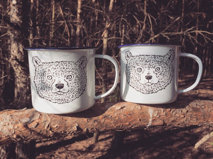 Bear - Enamel Mug