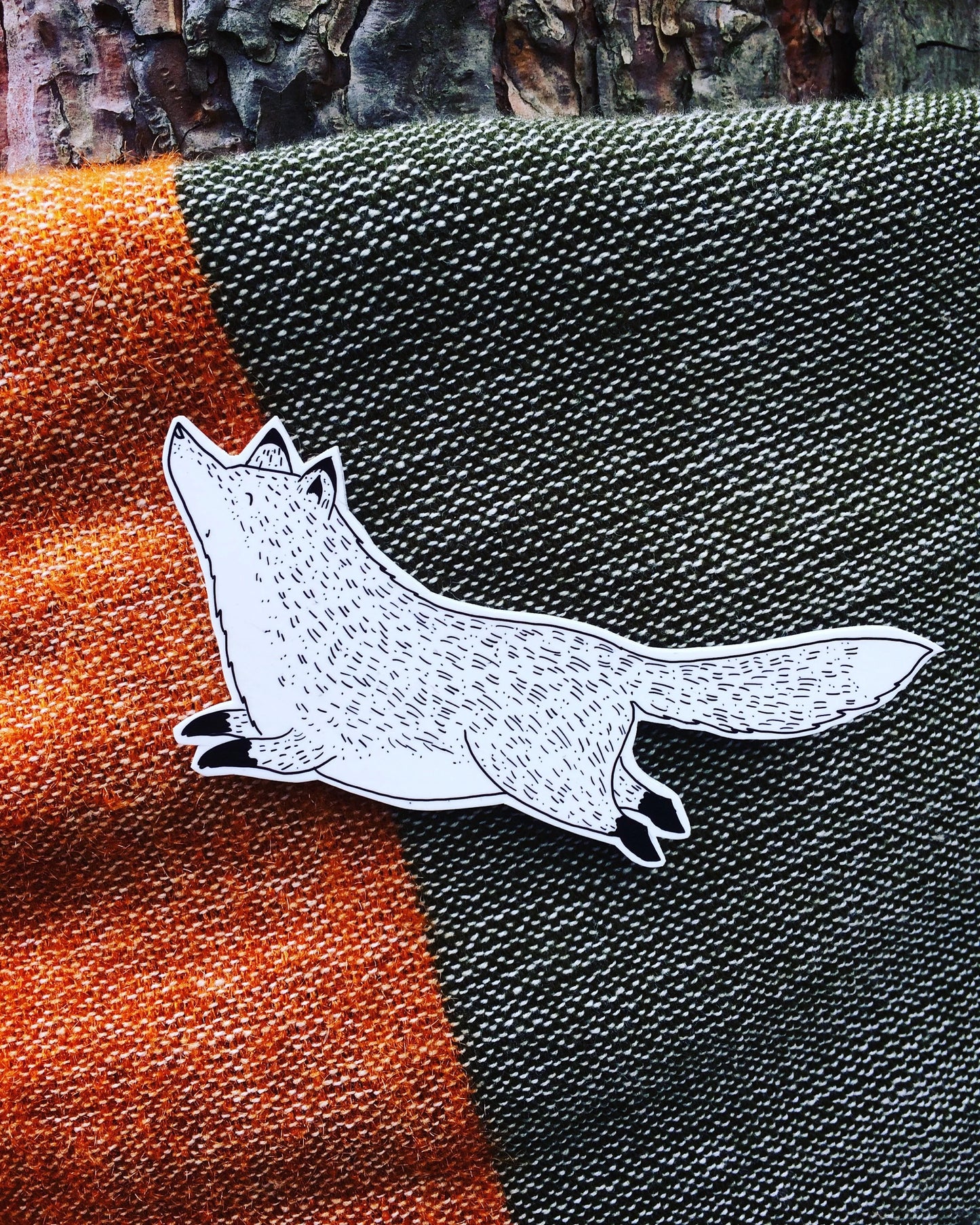 Biegnący Lisek - Przypinka / Magnes / Needle Minder