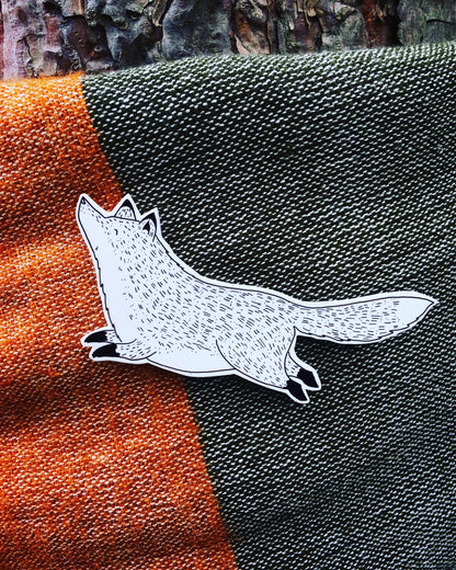Biegnący Lisek - Przypinka / Magnes / Needle Minder