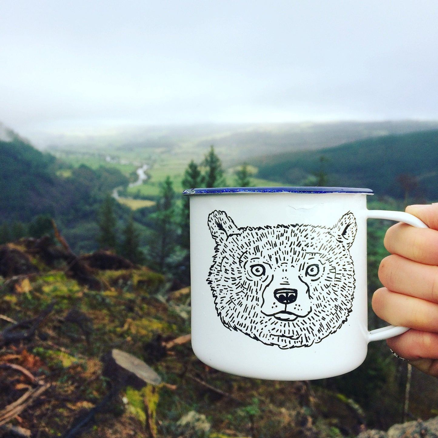 Bear - Enamel Mug