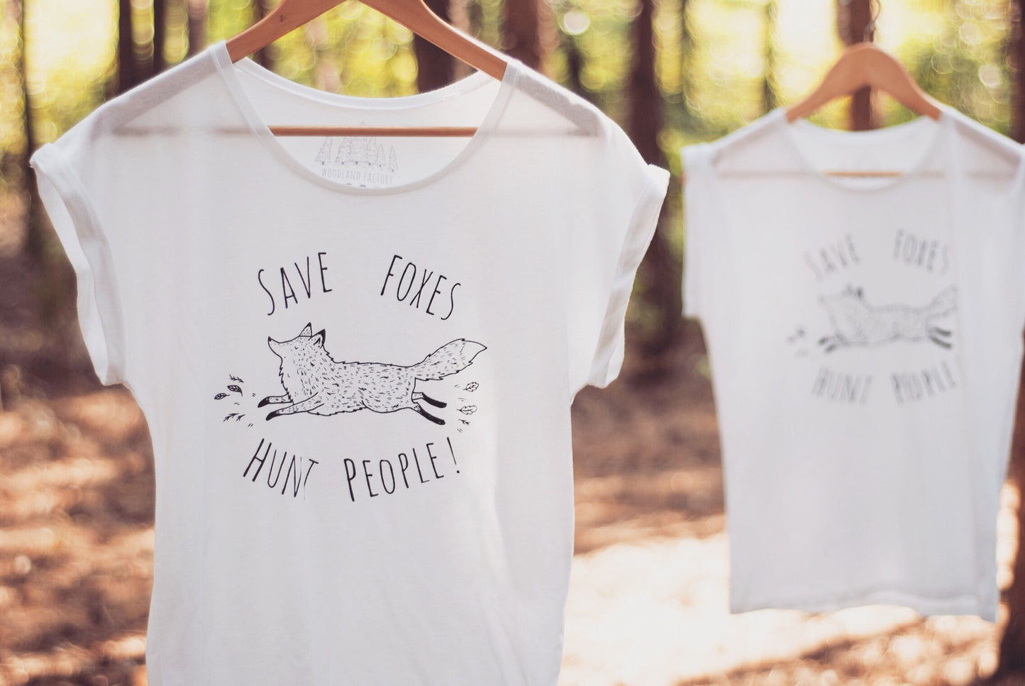 Fox T-shirt - Save Foxes Hunt People