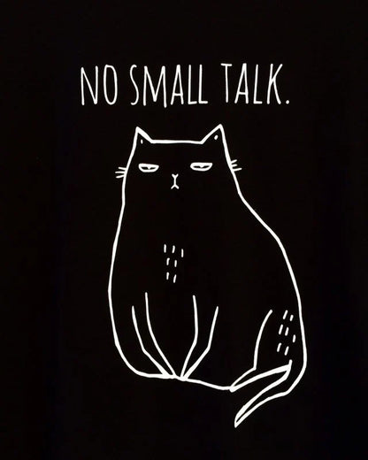Koszulka Kot - No Small Talk.
