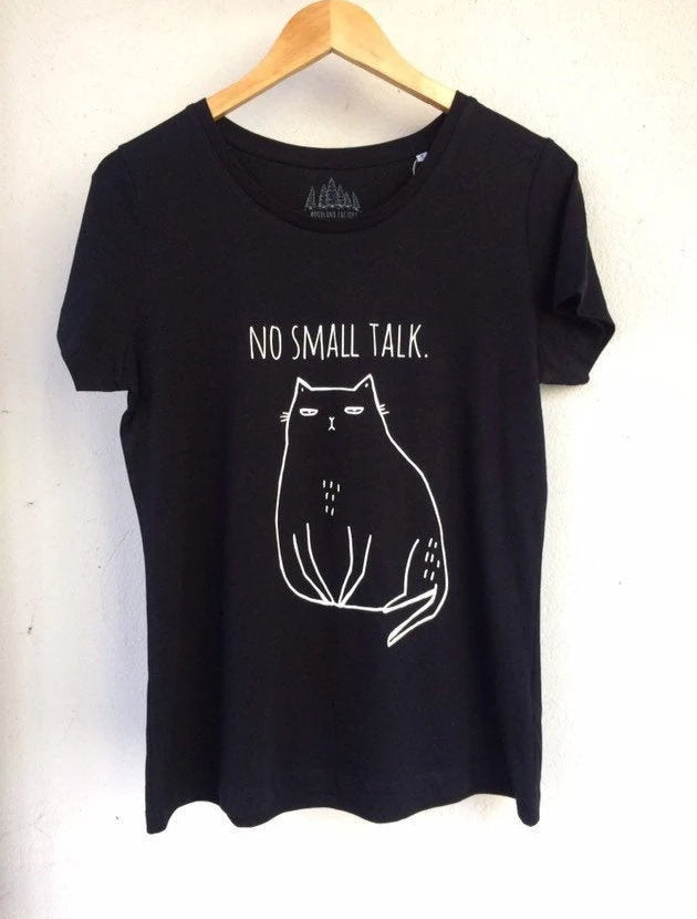 Koszulka Kot - No Small Talk.