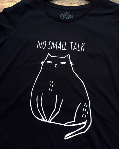 Koszulka Kot - No Small Talk.