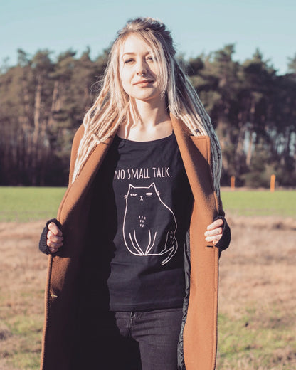 Koszulka Kot - No Small Talk.