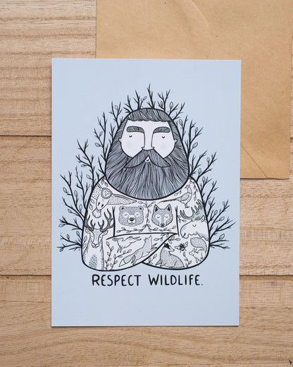 Respect Wildlife - Pocztówka