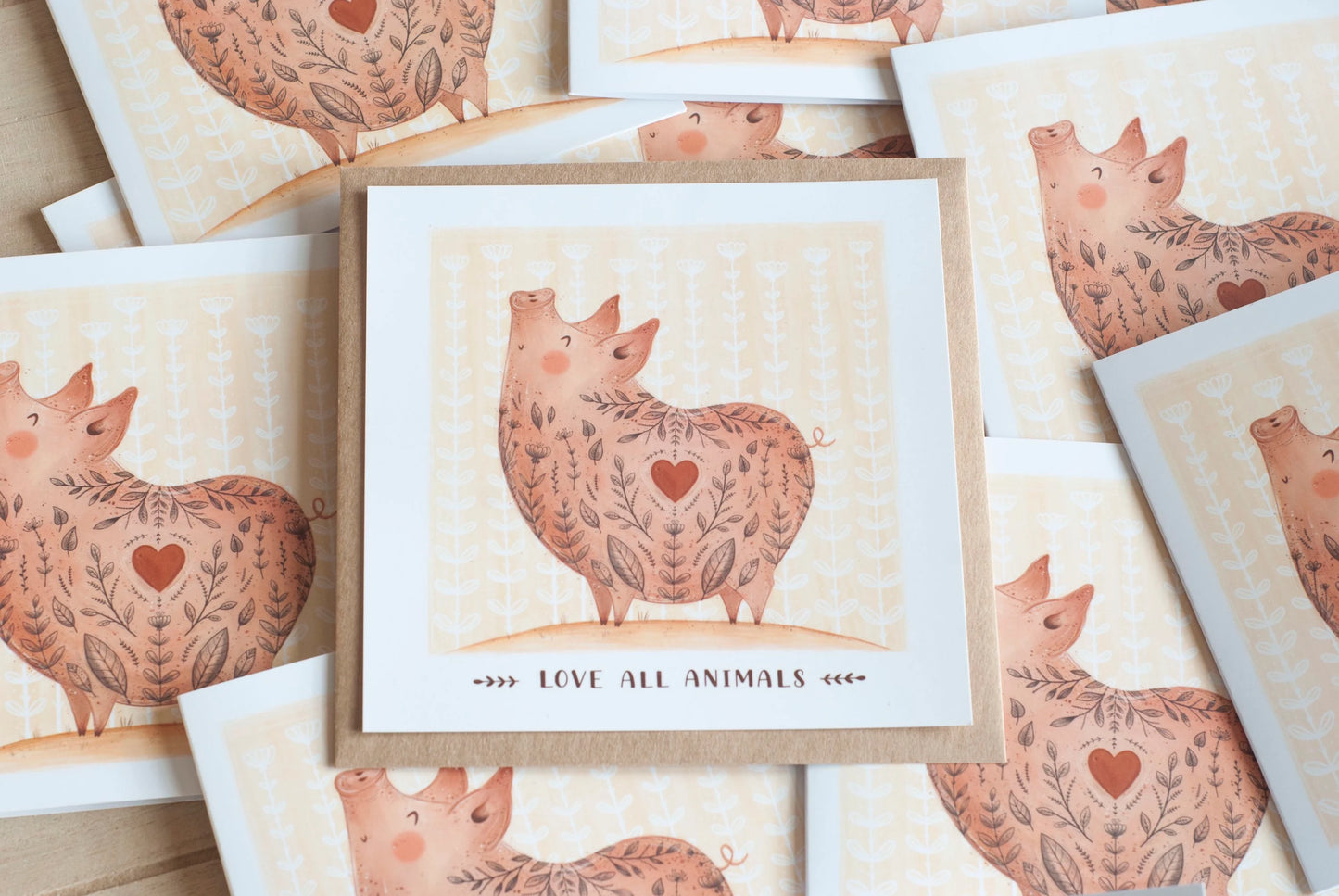 Vegan Pig Postcard