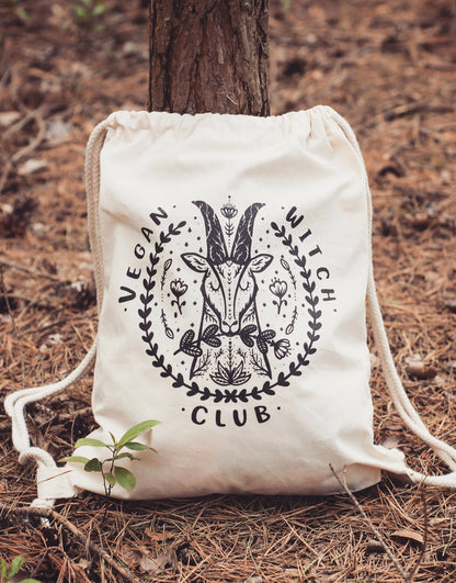 Vegan Witch Club - Drawstring Backpack