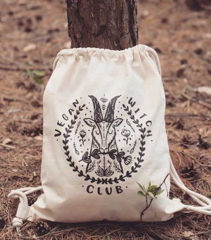 Vegan Witch Club - Drawstring Backpack