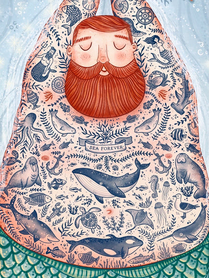 Plakat Pan Syren - Sea Lover