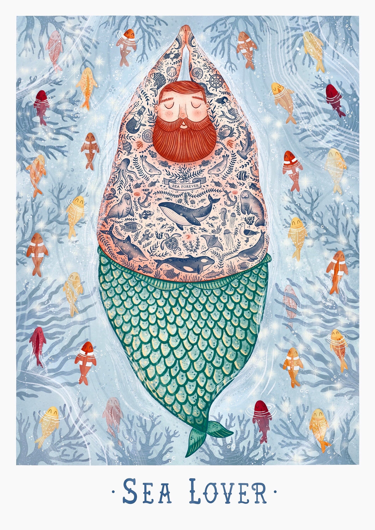 Plakat Pan Syren - Sea Lover