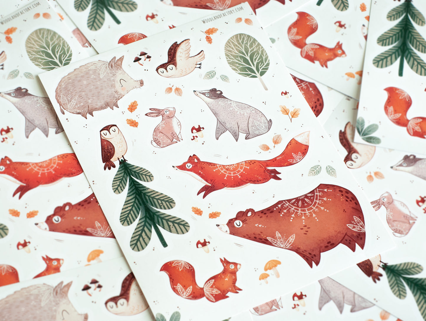 Sticker Sheet - Woodland Animals
