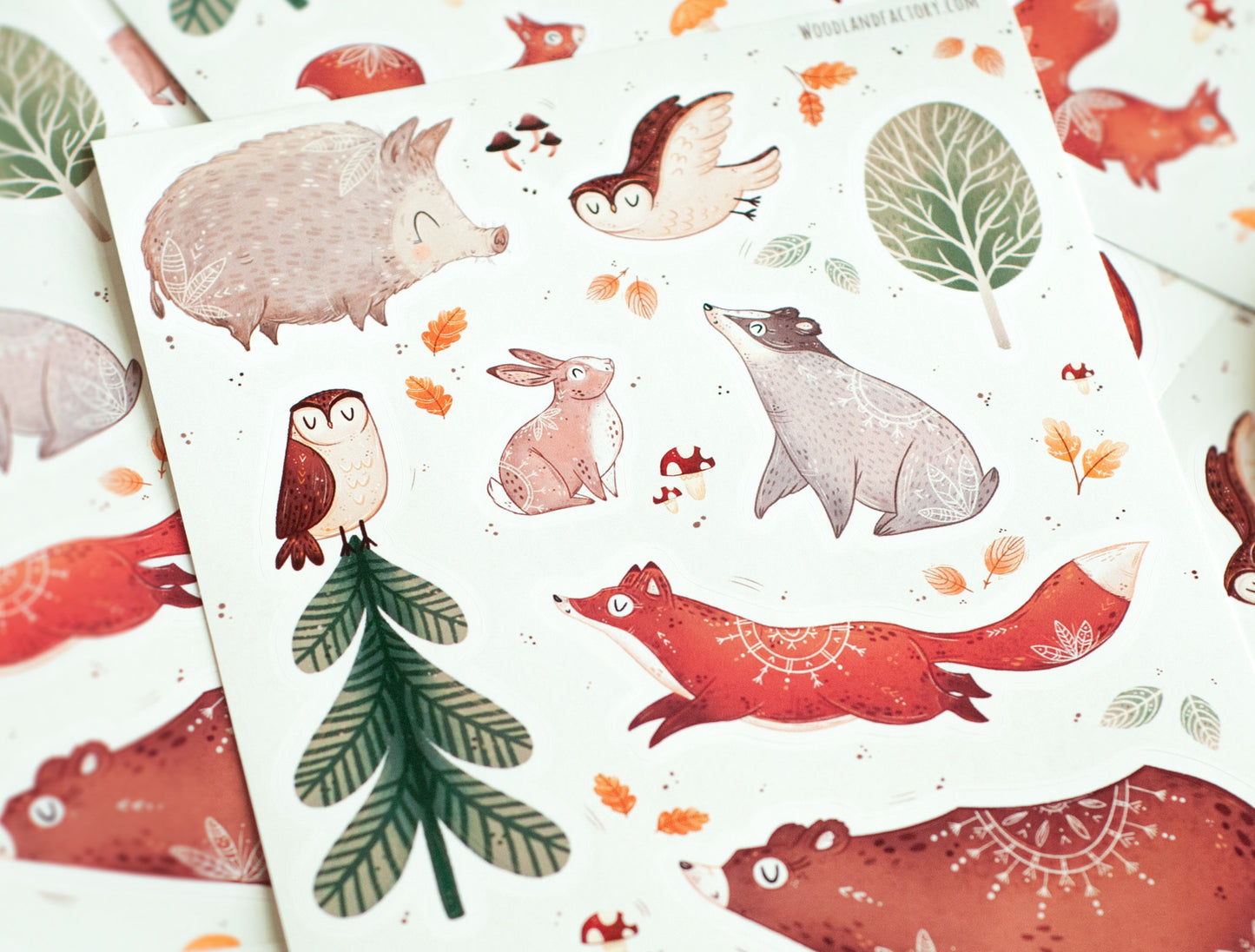 Sticker Sheet - Woodland Animals