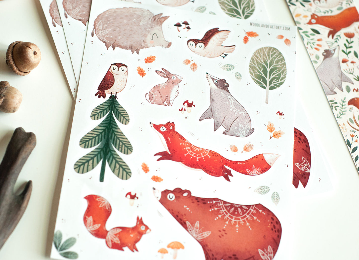 Sticker Sheet - Woodland Animals
