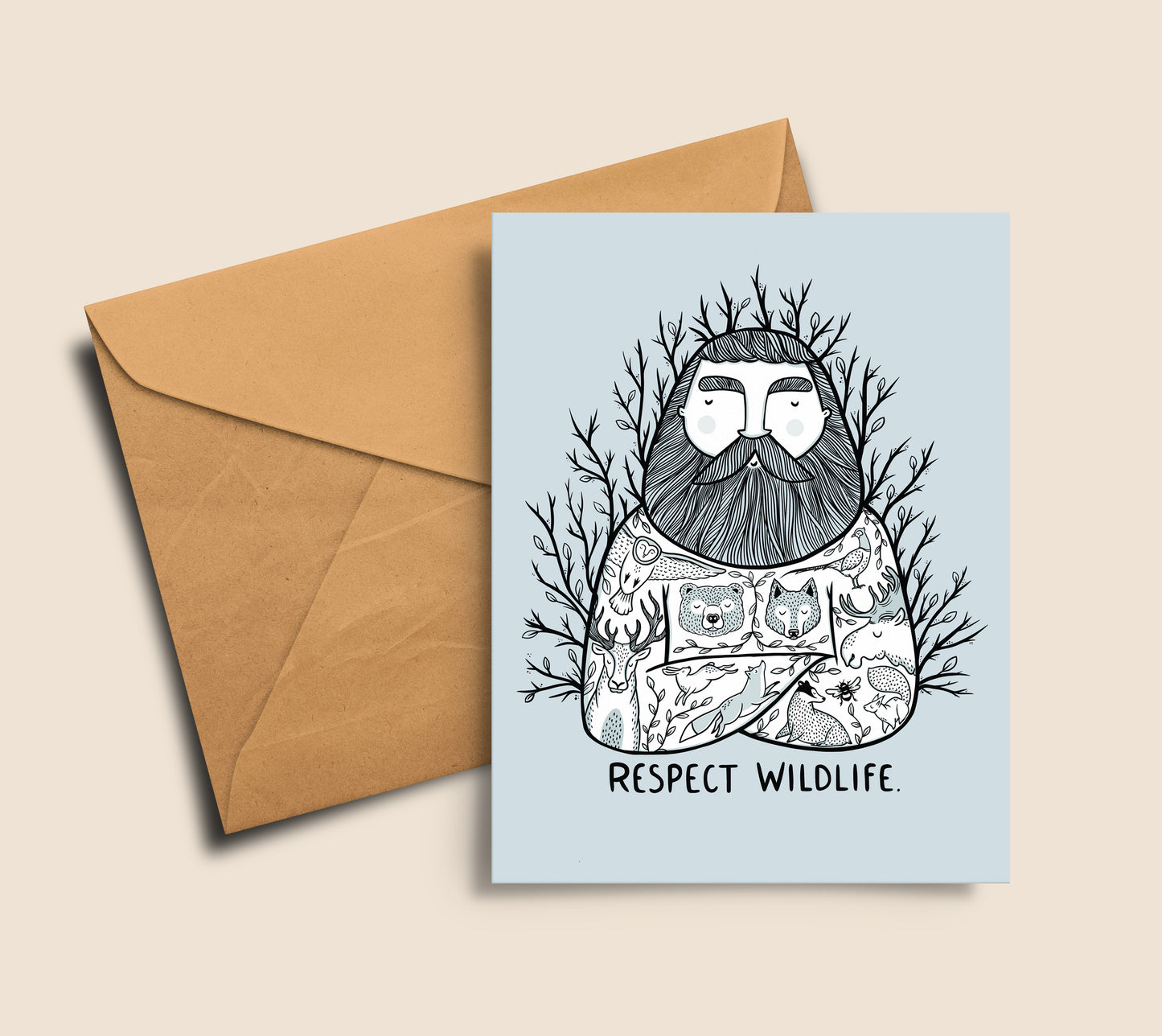 Respect Wildlife Postcard