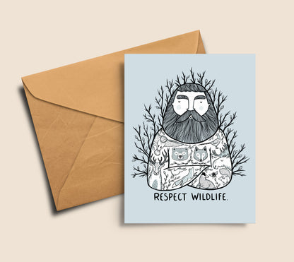 Respect Wildlife Postcard