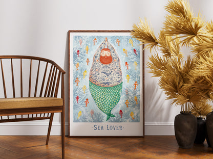 Plakat Pan Syren - Sea Lover